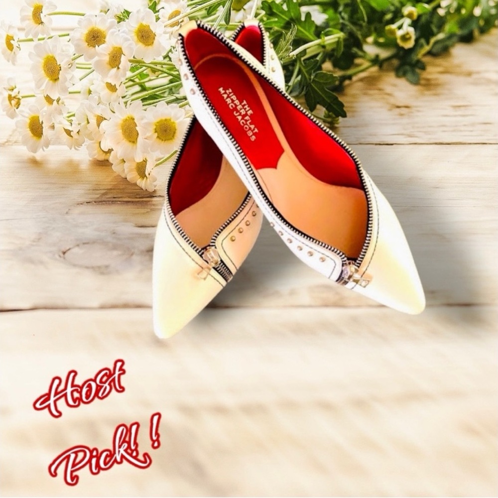 👠RARE Marc Jacobs THE ZIPPER FLAT ~ BNWT ~ Women’s Flats ~ Luxury ~ Holiday - Picture 8 of 16